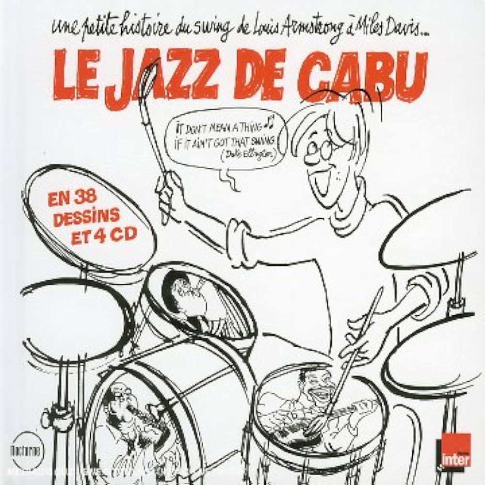Le Jazz de Cabu – couverture du coffret, illustrée par Cabu