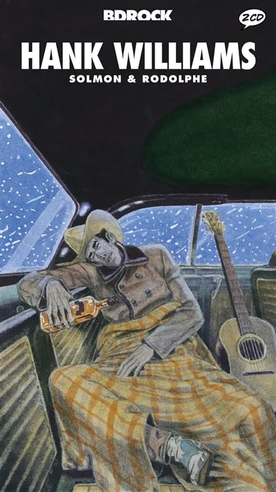 Hank Williams – couverture de l’album BD Rock & Folk, illustrée par Solmon