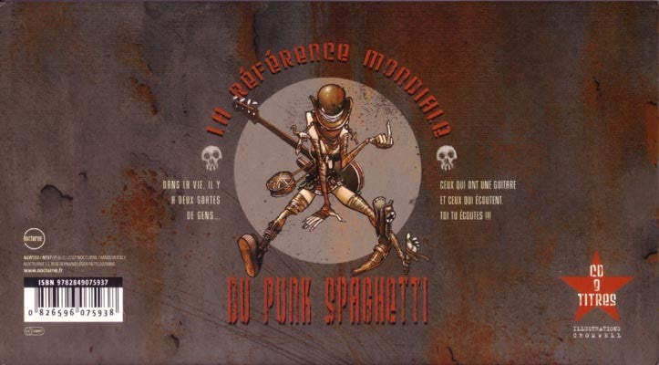 La Bonne, la Brute, le Truand – dos de la pochette avec la liste des titres des CD