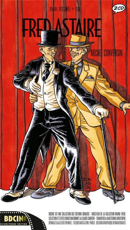 Fred Astaire – couverture de l’album BD Ciné, illustrée par Michel Conversin