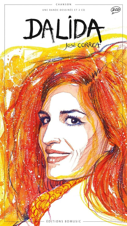 Dalida – couverture de l’album Chanson française, illustrée par José Correa