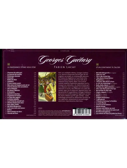 Georges Guétary – dos de la pochette avec la liste des titres des CD
