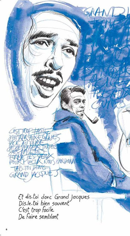 Jacques Brel – illustration extraite de l'album, par José Correa
