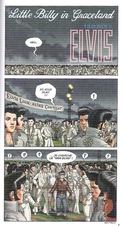 Elvis Presley – illustration extraite de l'album, par Fred Beltran