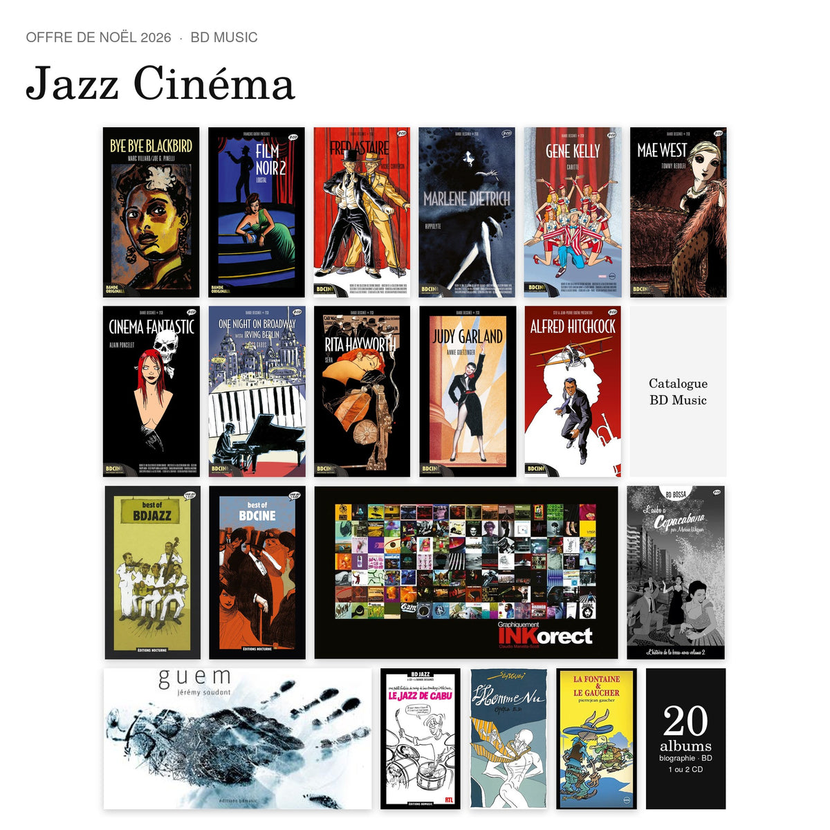Offre de Noël 2026 – 20 albums Jazz Cinéma