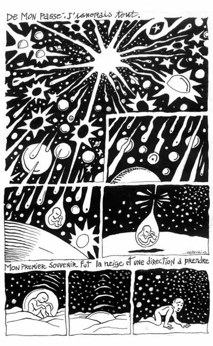 L'Homme Nu – page de la bande dessinée illustrée par Serguei